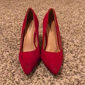 Red high heels - barely worn!